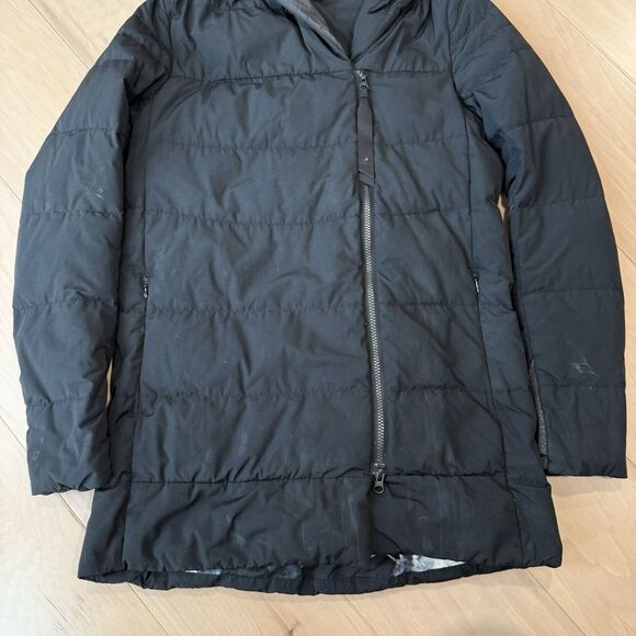 Lululemon Puffy Blanket Jacket Women's 4 Black Full Zip Down Insulated Puffer - Picture 4 of 11